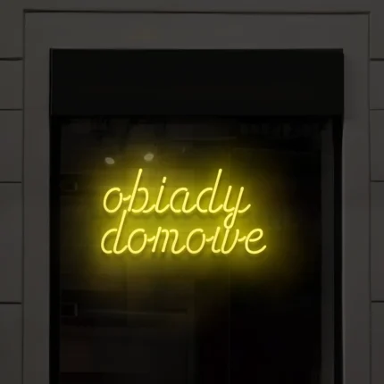 Napis LED Obiady domowe