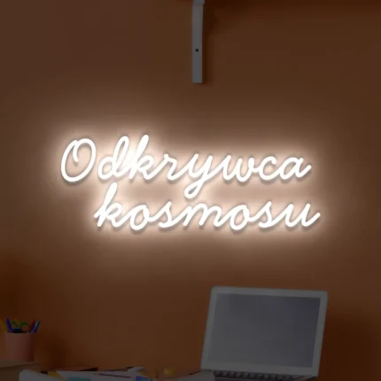 Napis LED Odkrywca kosmosu