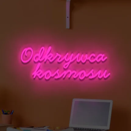 Napis LED Odkrywca kosmosu