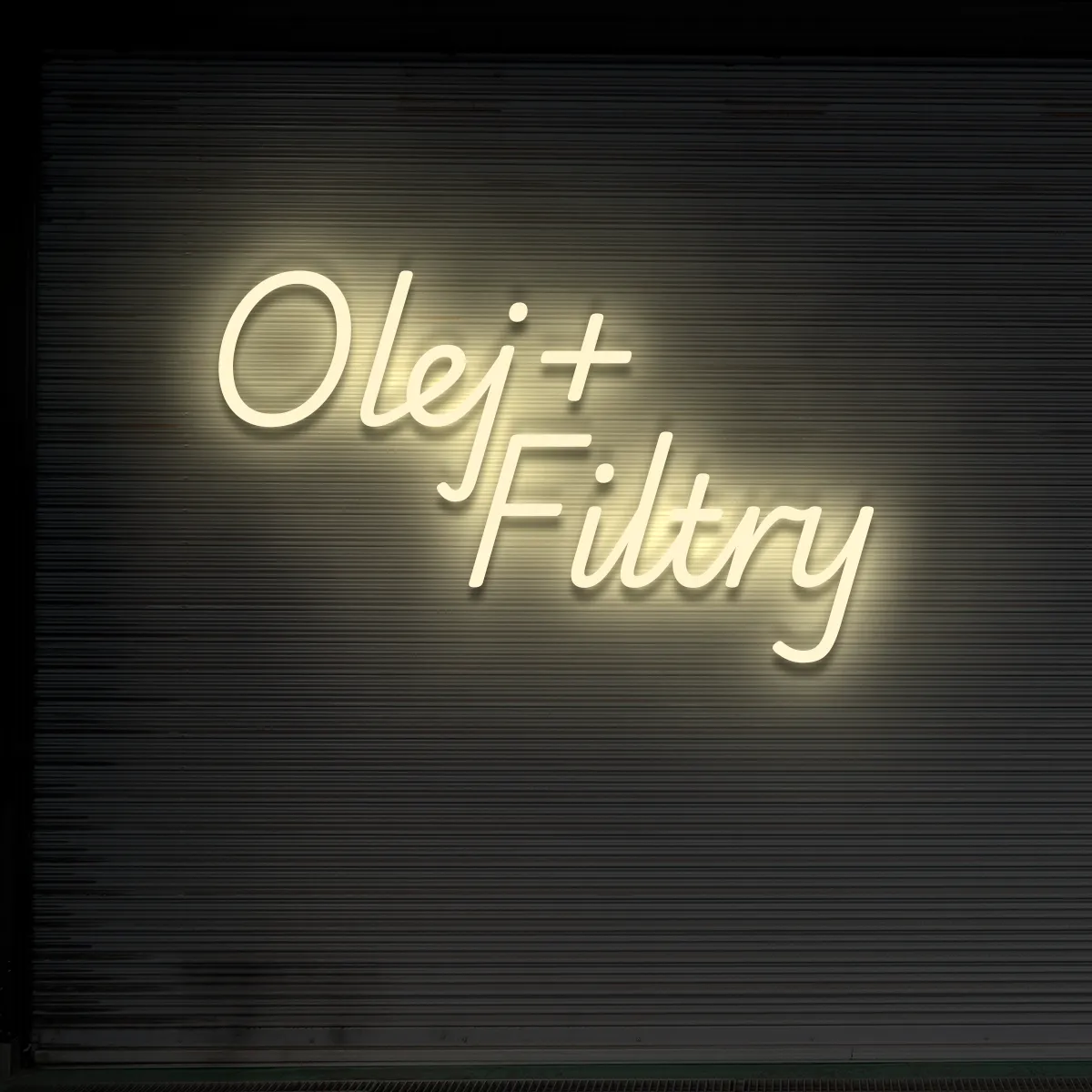 Napis neonowy Olej + Filtry Napis neonowy Olej + Filtry