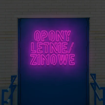 Napis LED Opony Letnie/Zimowe
