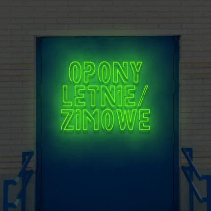 Napis LED Opony Letnie/Zimowe