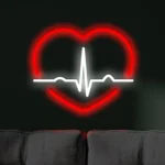 Neon LED Pulsujące Serce