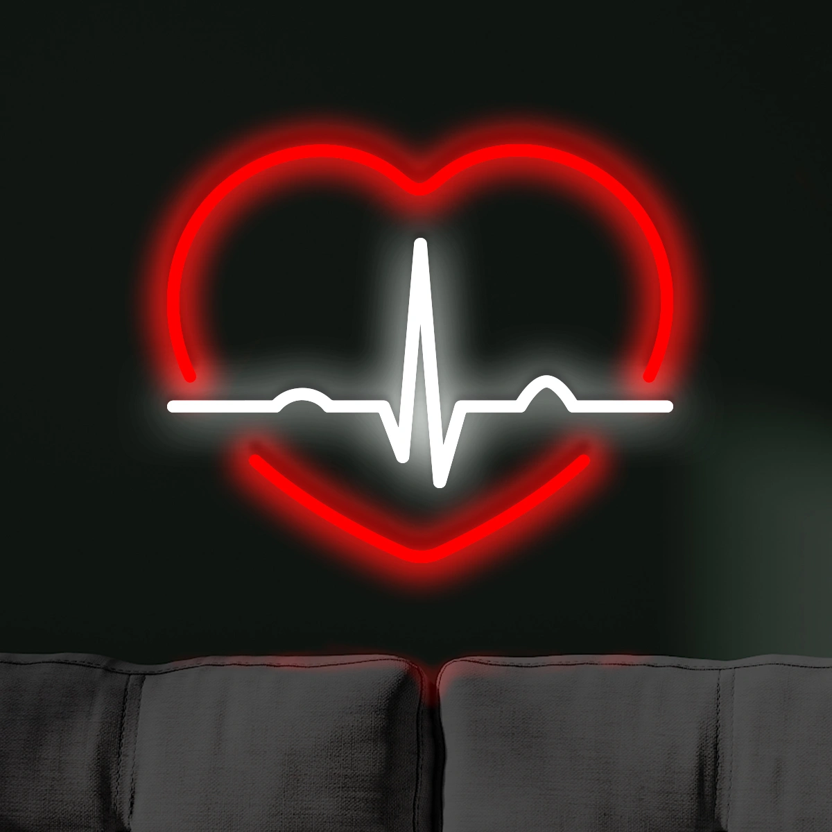 Puls-serca Neon LED Pulsujące Serce - obrazek 1