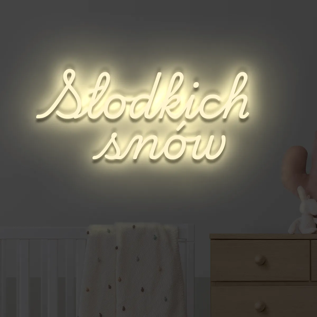 Napis LED Słodkich snów Napis LED Słodkich snów