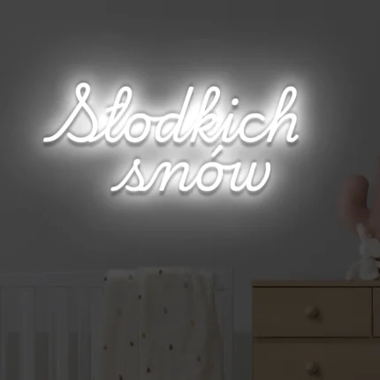 Napis LED Słodkich snów