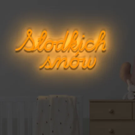 Napis LED Słodkich snów
