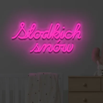 Napis LED Słodkich snów