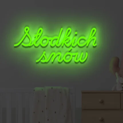 Napis LED Słodkich snów