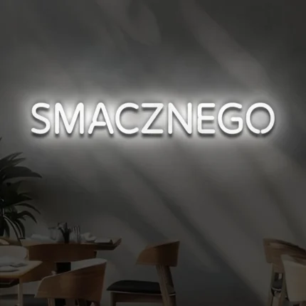 Napis LED Smacznego