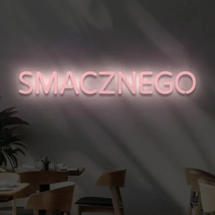 Napis LED Smacznego