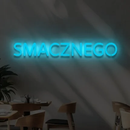 Napis LED Smacznego