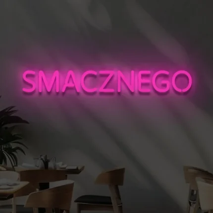 Napis LED Smacznego