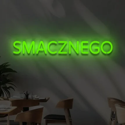Napis LED Smacznego