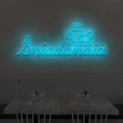 Napis LED Śniadania
