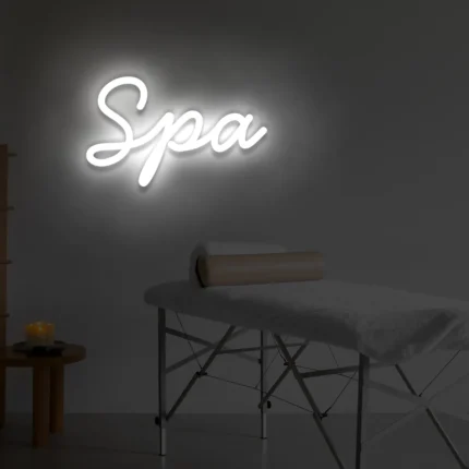 Napis LED Spa