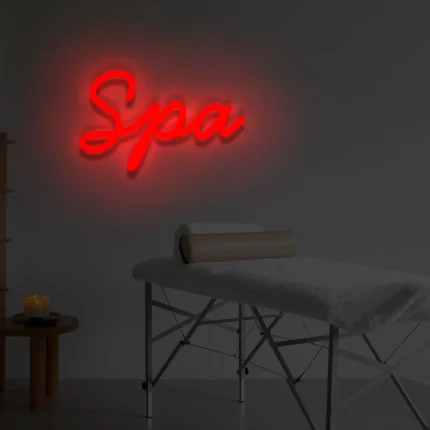 Napis LED Spa