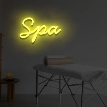 Napis LED Spa