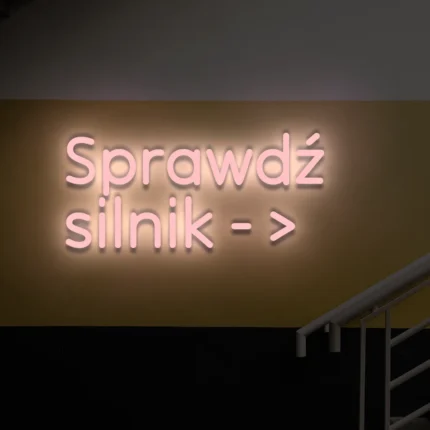 Neon LED Sprawdź silnik