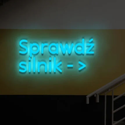 Neon LED Sprawdź silnik