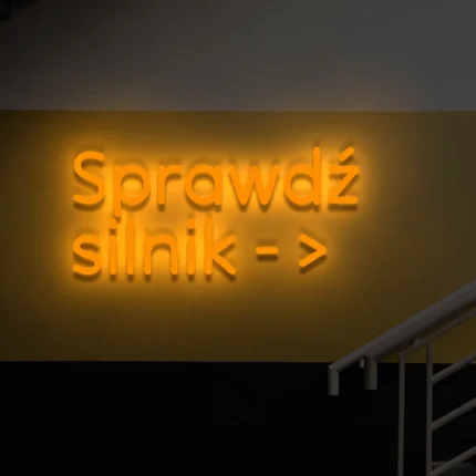 Neon LED Sprawdź silnik