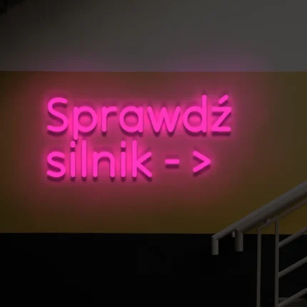 Neon LED Sprawdź silnik