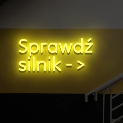 Neon LED Sprawdź silnik