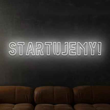 Napis LED Startujemy