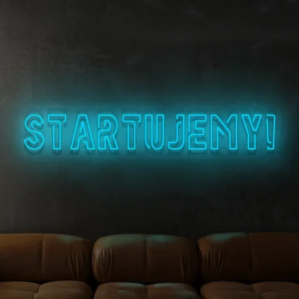 Napis LED Startujemy