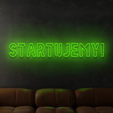 Napis LED Startujemy