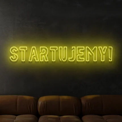 Napis LED Startujemy
