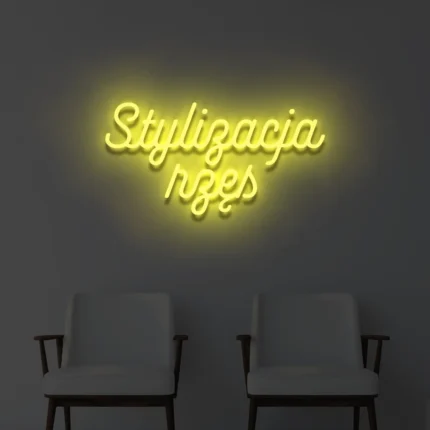 Napis LED Stylizacja rzęs