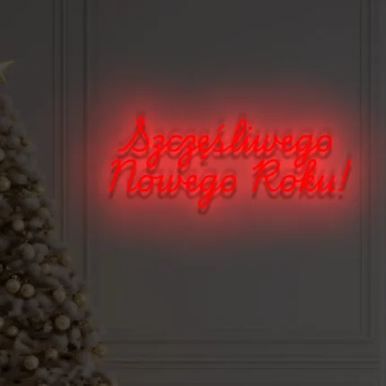 Neon LED Szczęśliwego Nowego Roku!