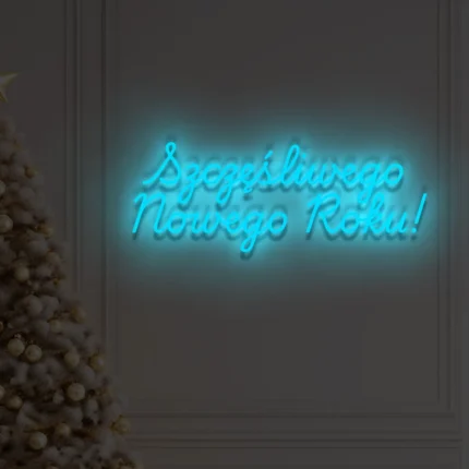 Neon LED Szczęśliwego Nowego Roku!