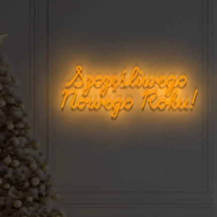 Neon LED Szczęśliwego Nowego Roku!