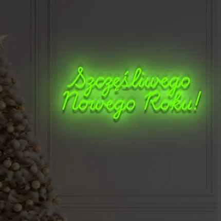 Neon LED Szczęśliwego Nowego Roku!
