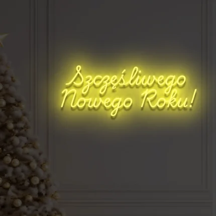 Neon LED Szczęśliwego Nowego Roku!