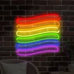 Neon LED Tęczowa Flaga