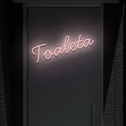 Napis LED Toaleta