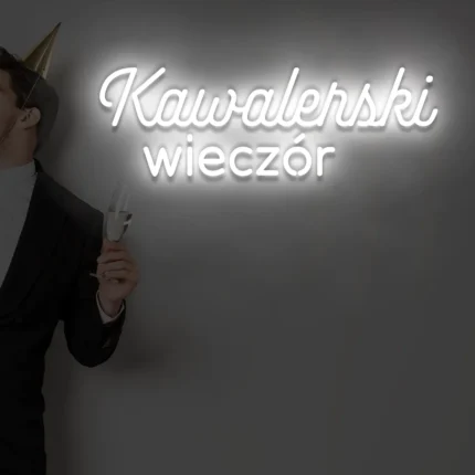 Napis LED Kawalerski wieczór