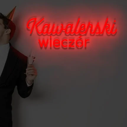 Napis LED Kawalerski wieczór