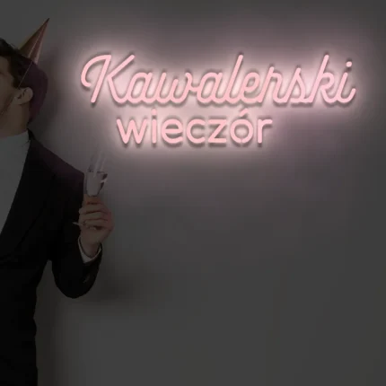 Napis LED Kawalerski wieczór