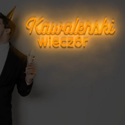 Napis LED Kawalerski wieczór