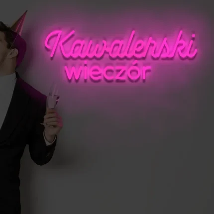 Napis LED Kawalerski wieczór