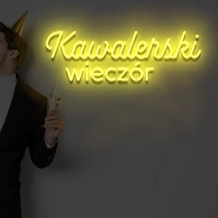 Napis LED Kawalerski wieczór