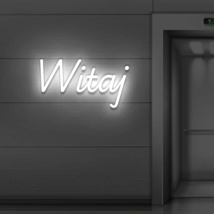 Napis LED Witaj