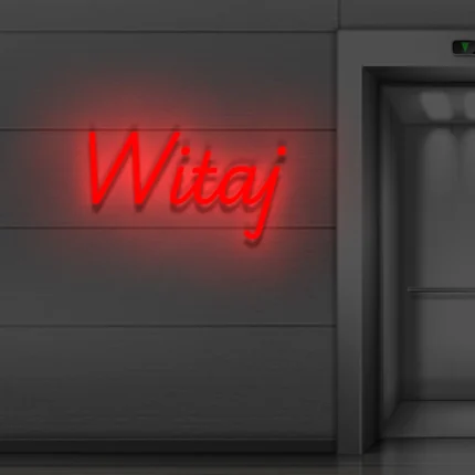 Napis LED Witaj