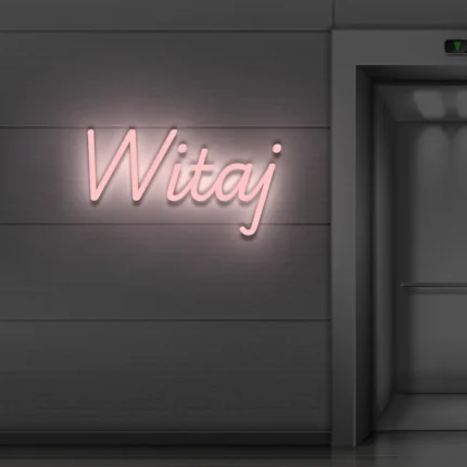 Napis LED Witaj