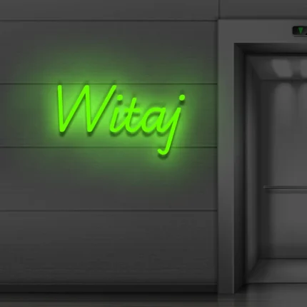 Napis LED Witaj