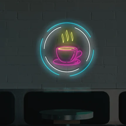 Neon Filiżanka kawy